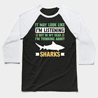 Funny Shark Lover Baseball T-Shirt